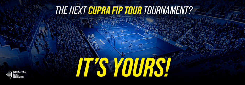 RANKING, Tournaments and applications to organize a stage of the CUPRA FIP TOUR 2023