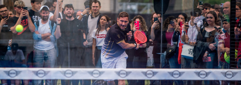 Foro Italico goes crazy for Totti and Sinner: what a spot for Premier Padel. Francesco: “In July I will be there”