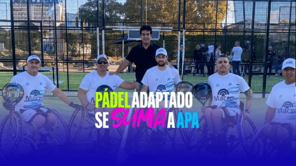 El ‘padel adaptado’  se suma a APA (Asociación Padel Argentino)