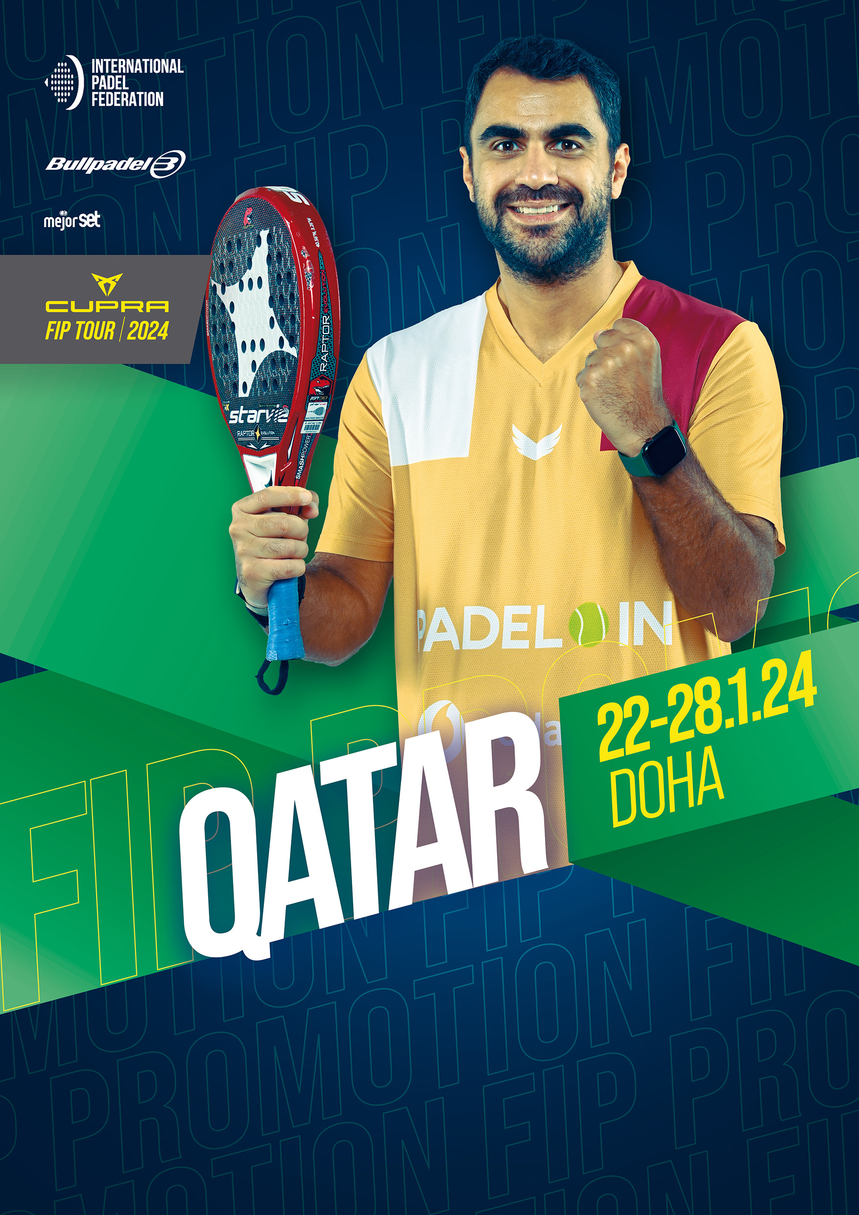 FIP PROMOTION QATAR 2024 Padel FIP   Poster PROMOTION Ok@05x 