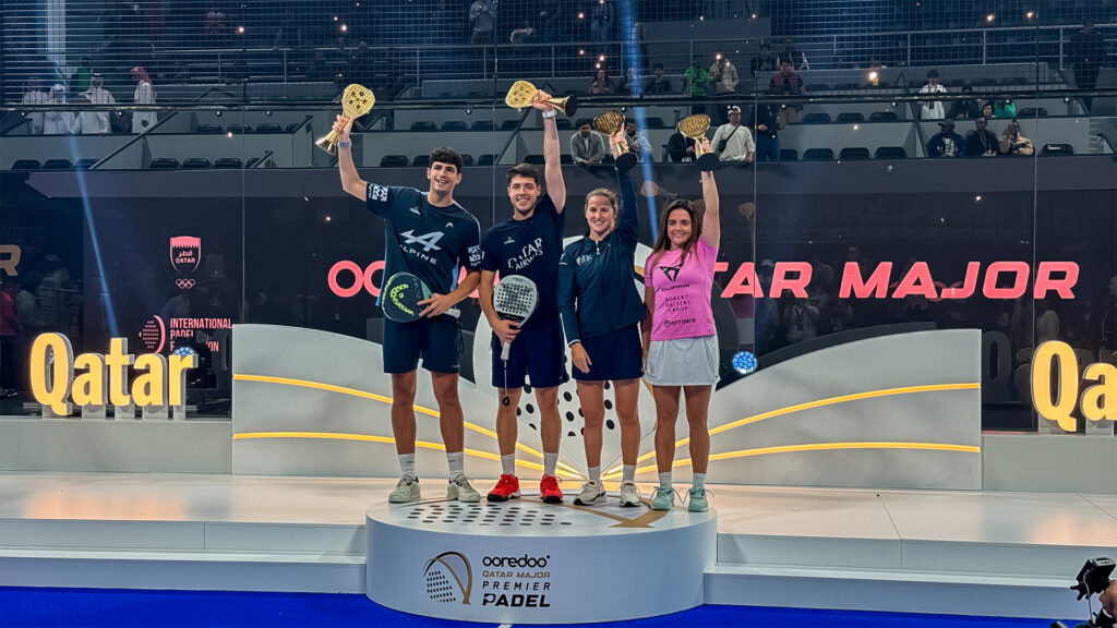 Ooredoo Qatar Major, day 6: double ‘A’ triumphs in men’s. Women, Paula and Ari: “We beat the best”