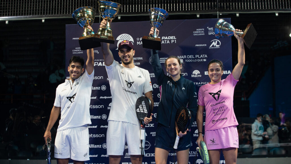 Mar del Plata Premier Padel P1, los resultados:  ‘Chingalan’ consiguen el triplete, Ari y Paula vuelven a festejar