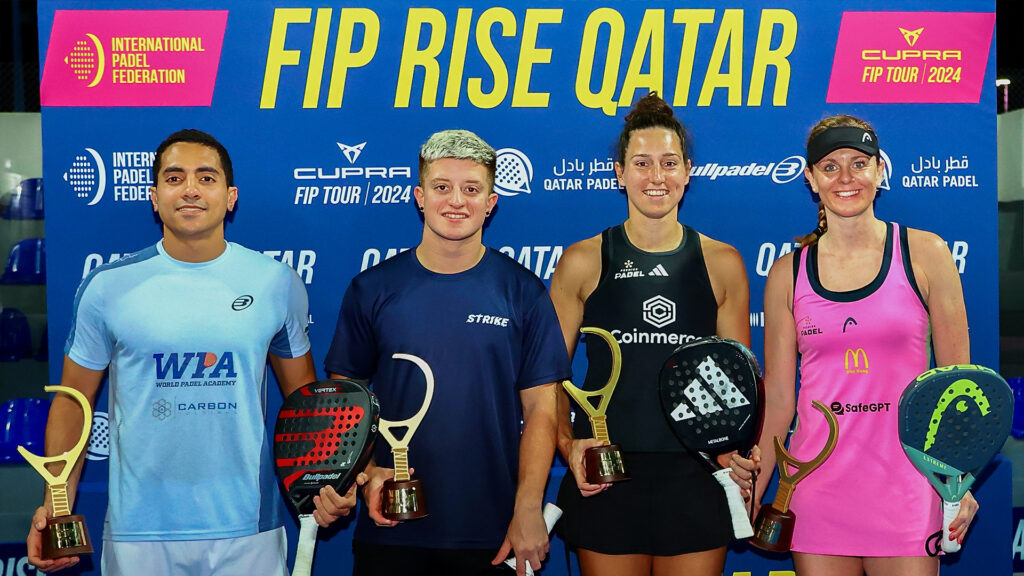 FIP Rise Doha: Hossam-Lacamoire, what a jump in the FIP ranking! Dutch women’s triumph: Koek/Van der Hoek celebrate