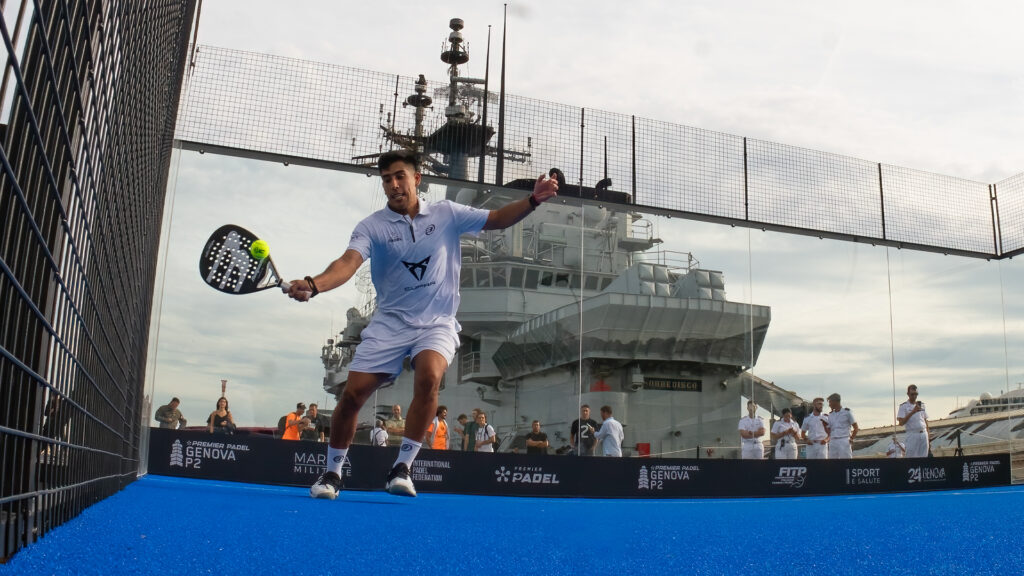 Nave Garibaldi abraza el gran padel: un evento histórico para inaugurar oficialmente El Genova Premier Padel P2