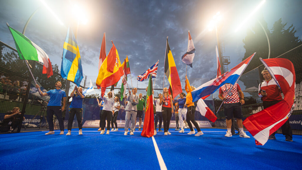 FIP European Padel Championships, kicking off with colors, chants, and fair play. Carraro to the athletes: “You build a dream, day by day”