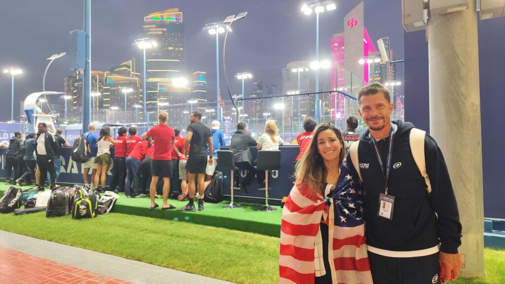 Fernando Alarcon, en Doha el pionero del pádel Usa que inspira a los jóvenes