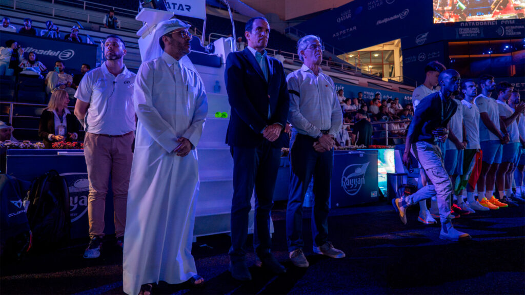 A minute of silence in Doha for the flood victims in Valencia