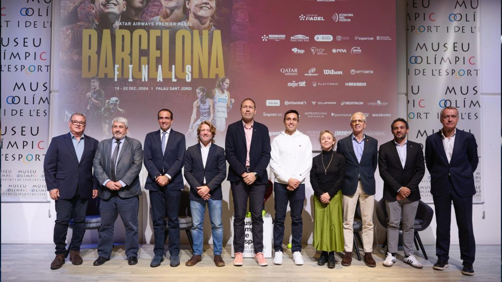 Barcelona presenta las Qatar Airways Premier Padel Finals. Del 19 al 22 de diciembre, el torneo final de la temporada en el Palau Sant Jordi. Carraro: “Hemos hecho realidad un sueño”