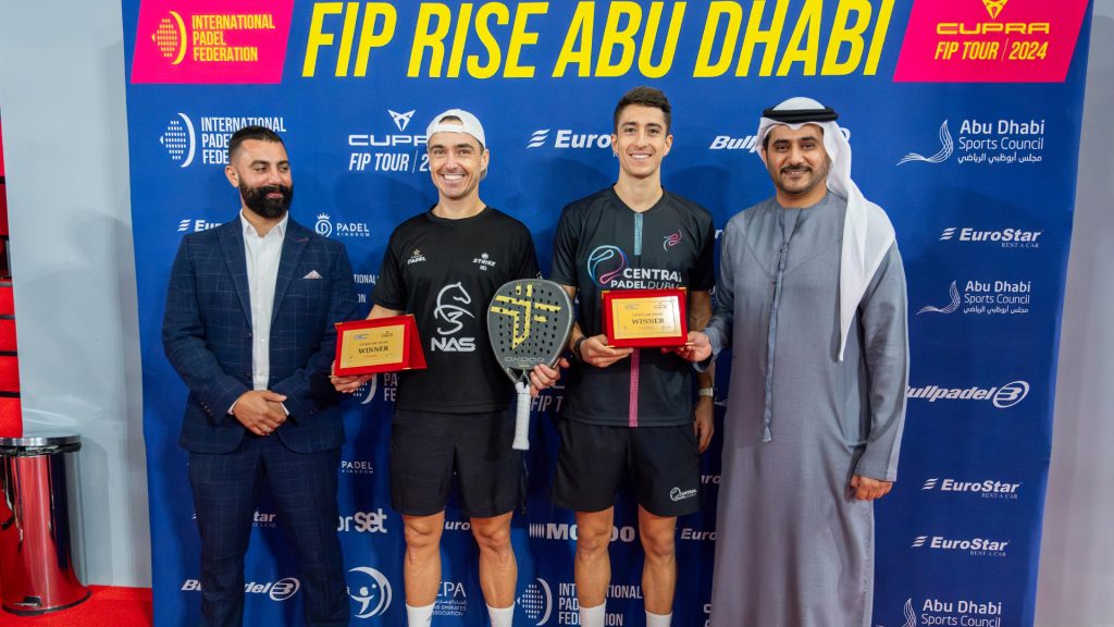 Abu Dhabi, Primer exito en el CUPRA FIP Tour para Caro y Vega.  Icardo y Jurado vuelven a triunfar en el cuadro masculino.